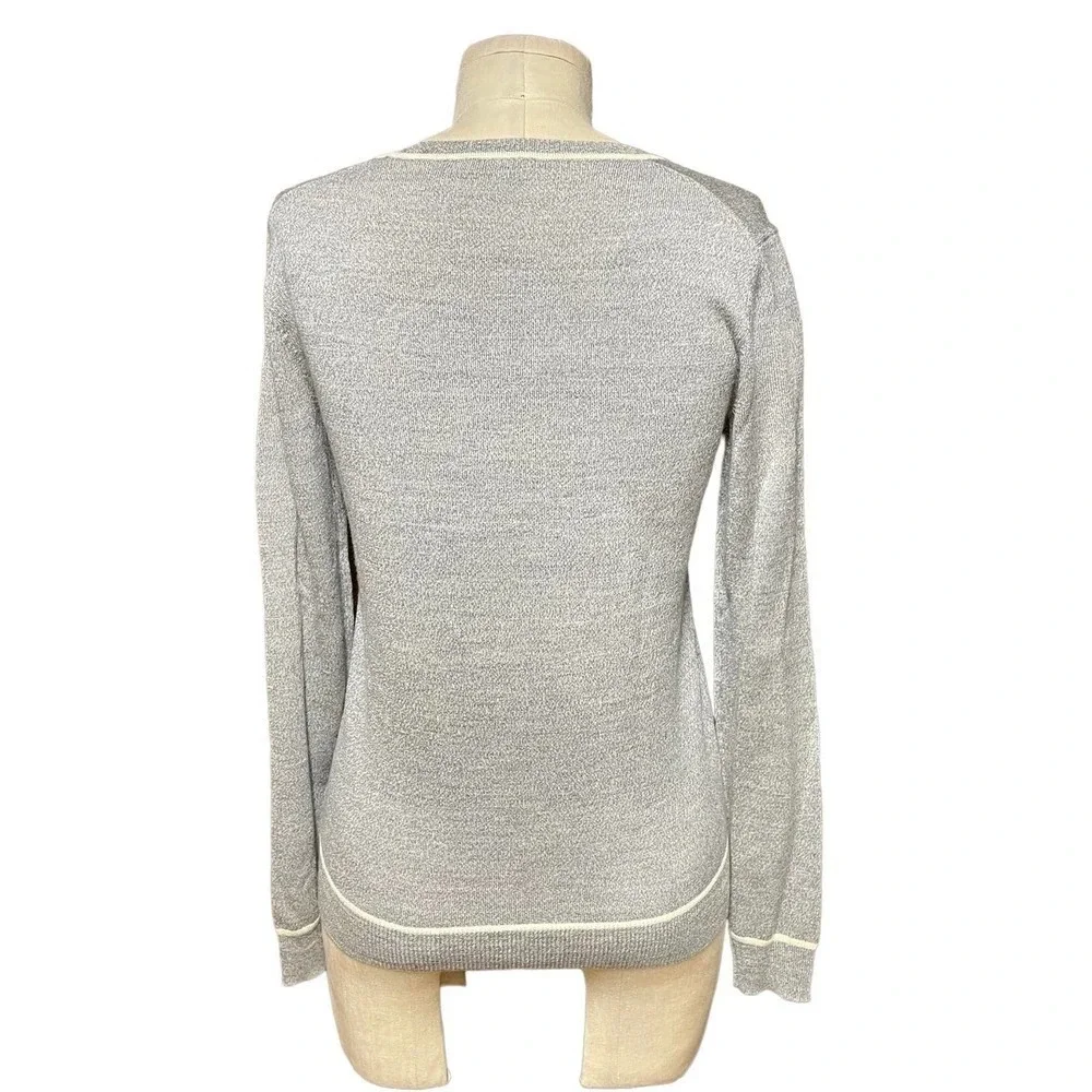 Theory Jaidyn Soft Luster Merino Wool Sweater in‎ Heather Gray Size XS